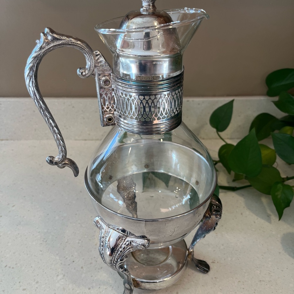 vintage silver plated coffee/tea decanter